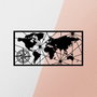 Wallity World Map Medium Metal Wall Decor